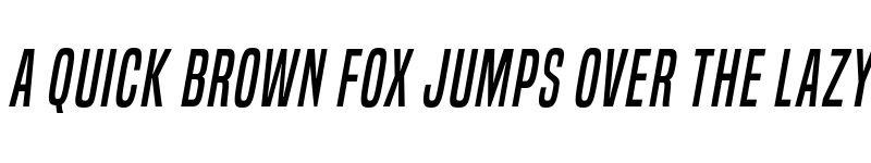 Preview of Built Titling Italic font