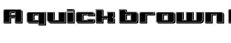 Preview of Bulksans 3D Filled font