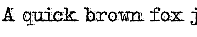 Preview of bulkyRefuse Type Normal font