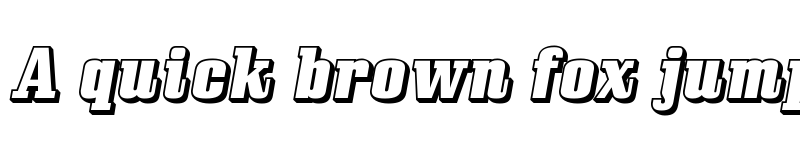 Preview of Bullpen 3D font