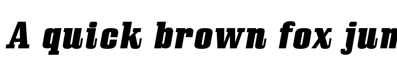 Preview of Bullpen Heavy Italic font