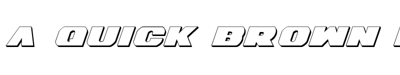 Preview of Bummer 3D Italic 3D Italic font