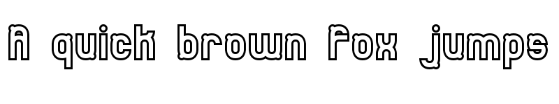 Preview of Bumped BRK Normal font