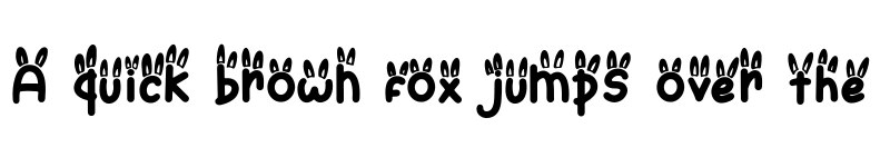 Preview of Bunny Hopper Ear Regular font