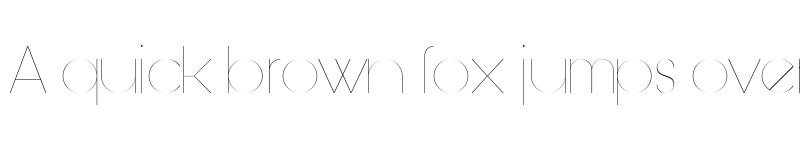 Preview of Bunya PERSONAL Thin font