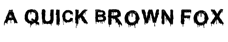 Preview of Buraks Slimey Regular font