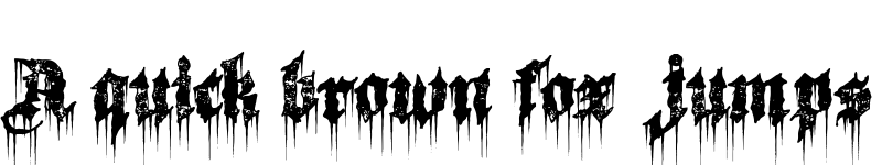 Preview of Burn The Witch Regular font