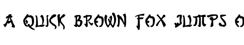 Preview of Bushido Bold Bold font
