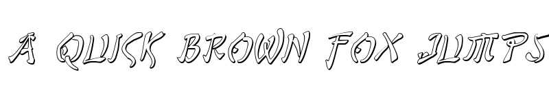 Preview of Bushido Shadow Italic Italic font