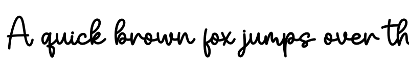 Preview of Butter Garlic Regular font