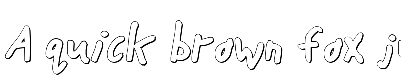 Preview of Buttons the Bear 3D Regular font