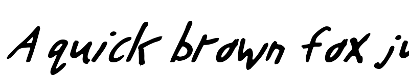 Preview of Buttons the Bear Light Italic Light Italic font