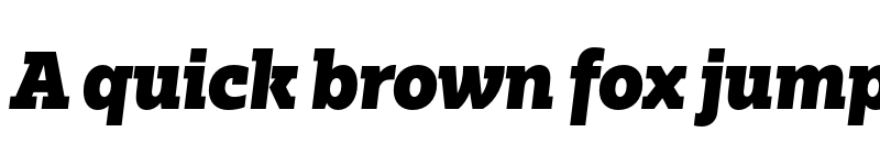 Preview of Bw Glenn Slab DEMO Black Italic font