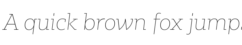 Preview of Bw Glenn Slab DEMO Hairline Italic font