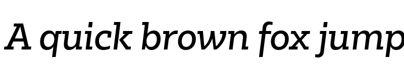 Preview of Bw Glenn Slab DEMO Medium Italic font