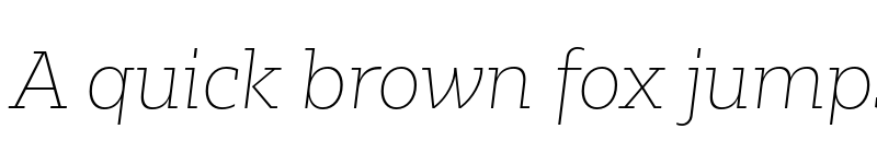 Preview of Bw Glenn Slab DEMO Thin Italic font