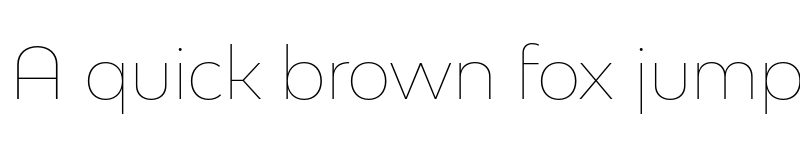 Preview of Bw Modelica SS01 Hairline font