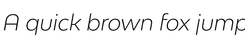 Preview of Bw Modelica SS01 Light Italic font