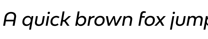 Preview of Bw Modelica SS01 Medium Italic font