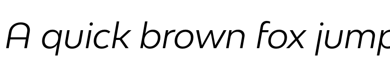 Preview of Bw Modelica SS01 Regular Italic font