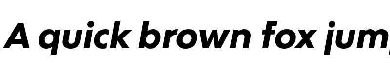 Preview of Bw Modelica SS02 ExtraBold Italic font
