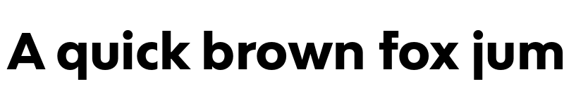 Preview of Bw Modelica SS02 ExtraBold font