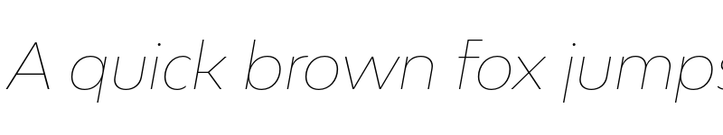 Preview of Bw Modelica SS02 Hairline Italic font