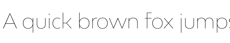 Preview of Bw Modelica SS02 Hairline font