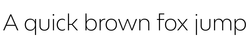 Preview of Bw Modelica SS02 Light font