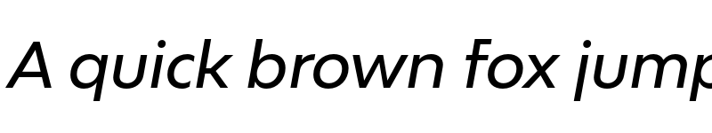 Preview of Bw Modelica SS02 Medium Italic font