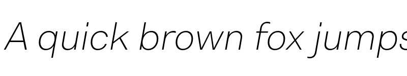 Preview of Bw Nista International DEMO Thin Italic font