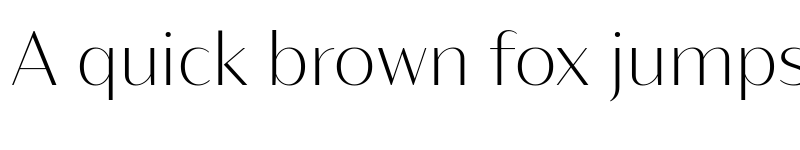 Preview of Bw Vivant Thin font