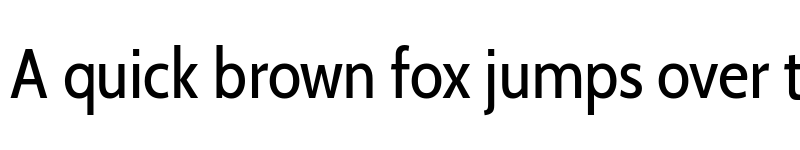 Preview of Cabin Condensed Regular font