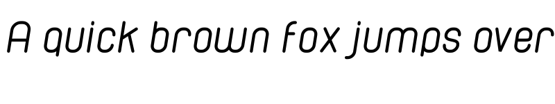 Preview of Cabo Rounded Italic font