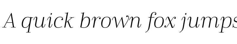 Preview of Cabrito Didone Ext Light It font