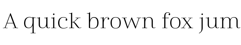 Preview of Cabrito Didone Ext Light font
