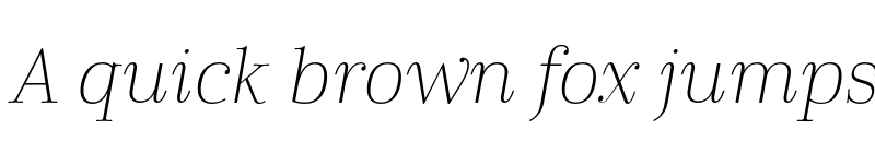 Preview of Cabrito Didone Ext Thin It font