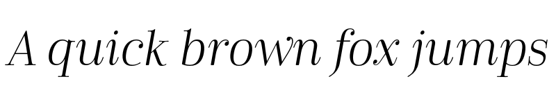 Preview of Cabrito Didone Norm Book It font