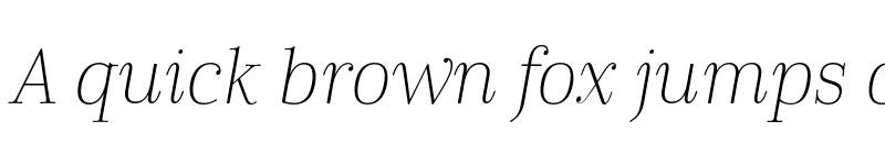 Preview of Cabrito Didone Norm Thin It font