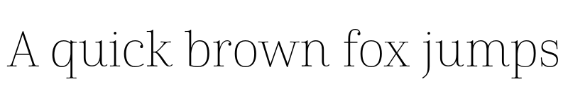 Preview of Cabrito Didone Norm Thin font