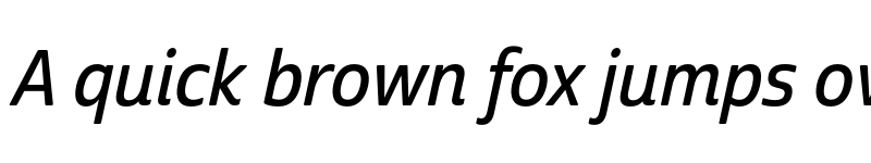 Preview of Cabrito Sans Cond Demi Ital font