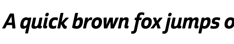 Preview of Cabrito Sans Cond ExBold Ital font