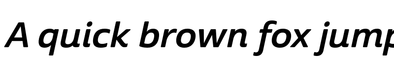 Preview of Cabrito Sans Ext Bold Ital font