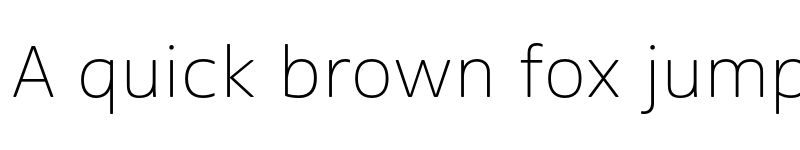 Preview of Cabrito Sans Ext Thin font