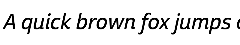 Preview of Cabrito Sans Norm Demi Ital font