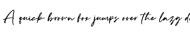 Preview of CadillacSignature Regular font