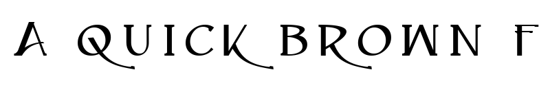 Preview of Caeldera Regular font