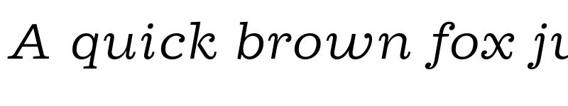 Preview of Cagney Trial Book Italic font