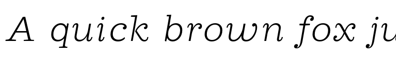 Preview of Cagney Trial Light Italic font