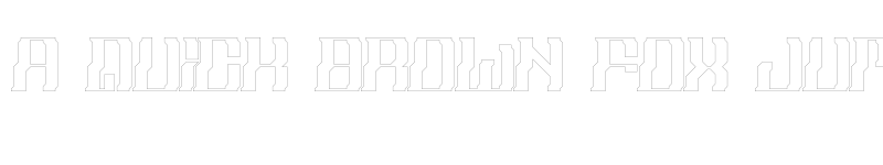 Preview of Cairn Regular Outlined font